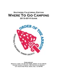 Where to Go Camping 2013-2014 Guide