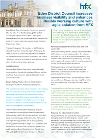 Eden District Council Increases Business Visibility and Enhances Flexible Working Culture with Agile Solution from HFX