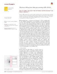 Electron Diffraction Data Processing with DIALS