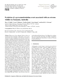 Evolution of a Pyrocumulonimbus Event Associated with an Extreme Wildﬁre in Tasmania, Australia