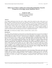 From the Perspectives of Paradigm and the Simulation Theory*