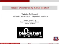 Ret2dir: Deconstructing Kernel Isolation