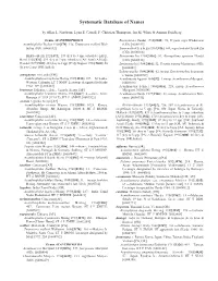 Systematic Database of Names