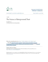 The Science of Interpersonal Trust a Primer