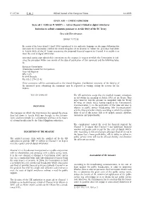 Aid to Channel 4 Linked to Digital Switchover Invitation to Submit Comments Pursuant to Article 88(2) of the EC Treaty
