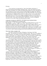 Attitudes of Indigenous Australians Towards White Australians in the Context of the Stolen Generations