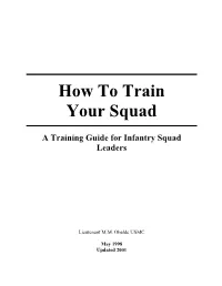 How to Train Your Squad
