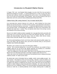 Introduction to Elizabeth Mahler Diaries
