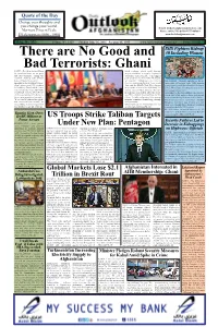 There Are No Good and Bad Terrorists: Ghani