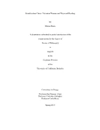 Victorian Women and Wayward Reading by Marisa Knox a Dissertation Submitted in Partial Satisfaction of Th
