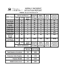WEEKLY INCIDENT REPORT June 24 – 30 2019