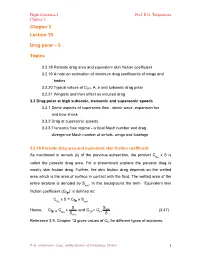 Chapter 3 Lecture 10 Drag Polar