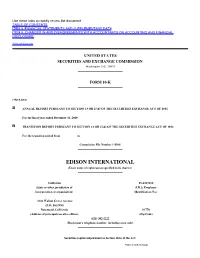 EDISON INTERNATIONAL (Exact Name of Registrant As Specified in Its Charter)
