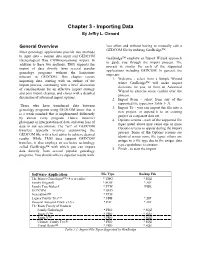 Importing Data by Jeffry L