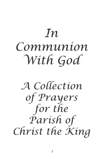 In Communion with God