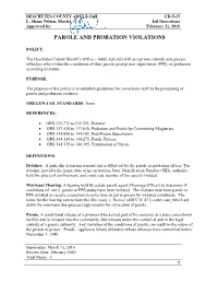 Parole and Probation Violations