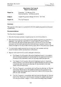 Report on Capital Programme