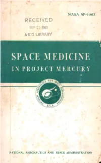 Space Medicine in Project Mercury