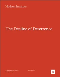 The Decline of Deterrence