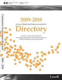 2010 Community Involvement Directory 2009