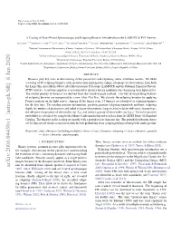 A Catalog of Short Period Spectroscopic and Eclipsing