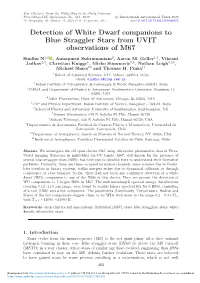 Detection of White Dwarf Companions to Blue Straggler Stars from UVIT Observations of M67