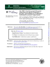 Endosomal/Lysosomal Compartments Receptor and Modulates Its