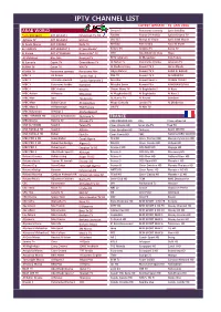 Iptv Channel List Latest Update : 15