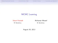 MCMC Learning (Slides)