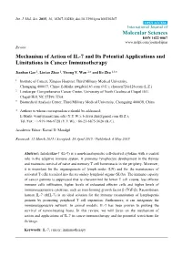 Mechanism of Action of IL-7 and Its Potential Applications and Limitations in Cancer Immunotherapy