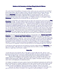 Notations on the Commentary on the Song of Songs by Bernard of Clairvaux