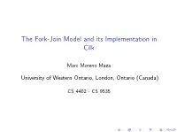 The Fork-Join Model and Its Implementation in Cilk