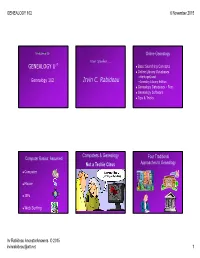 Gen 102 Lecture Slides