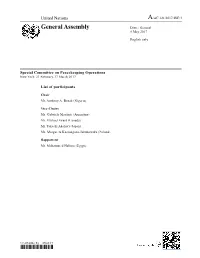 General Assembly Distr.: General 8 May 2017