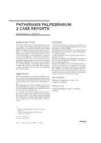 Phthiriasis Palpebrarum: 2 Case Reports