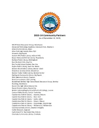 2013-14 Community Partners