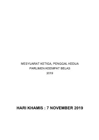 7 November 2019 Soalan No: 1