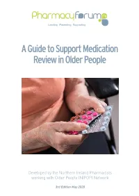 A Guide to Support Medication Review in Older People