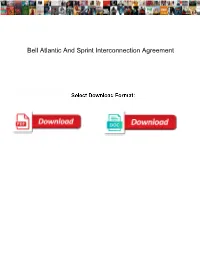Bell Atlantic and Sprint Interconnection Agreement