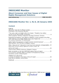 INDICARE Monitor About Consumer and User Issues of Digital Rights Management Solutions ISSN 1614-287X