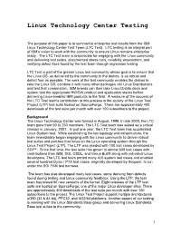 Linux Technology Center Testing