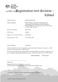 Registration Test Decision – Edited