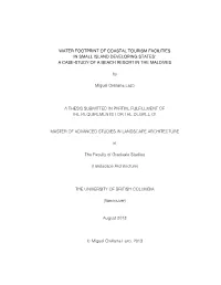 A Case-Study of a Beach Resort in the Maldives