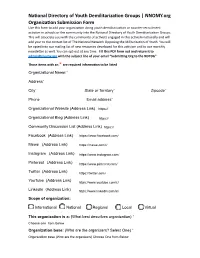 National Directory of Youth Demilitarization Groups | NNOMY.Org