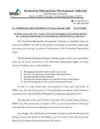 Preliminary Notification of Lakes Under 19Th Phase Outside