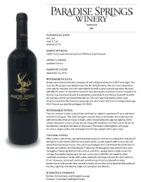 Tannat Technical Data Grape Sources Appellations