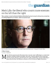 The Liberal Who Counts More Enemies on the Left Than the Right | Media | the Guardian 12/21/17, 2:49 PM