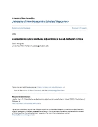 Globalization and Structural Adjustments in Sub-Saharan Africa