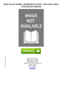 How Maps Work: Representation, Visualization and Design Ebook