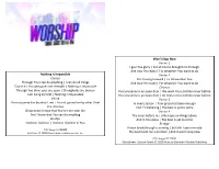 Nothing Is Impossible Chorus Through You I Can Do Anything | I Can Do All